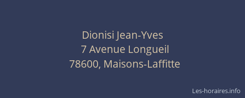 Dionisi Jean-Yves