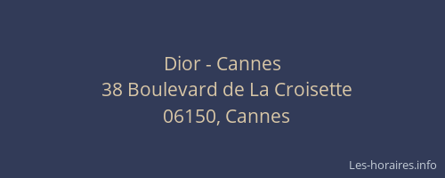 Dior - Cannes