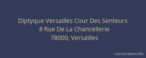 Diptyque Versailles Cour Des Senteurs