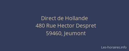 Direct de Hollande