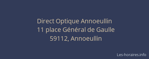 Direct Optique Annoeullin