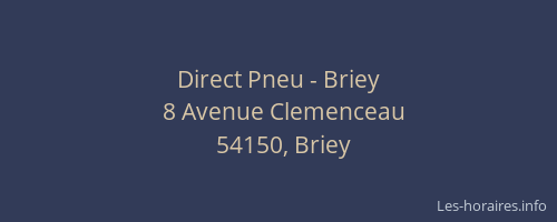 Direct Pneu - Briey