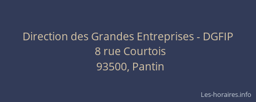 Direction des Grandes Entreprises - DGFIP
