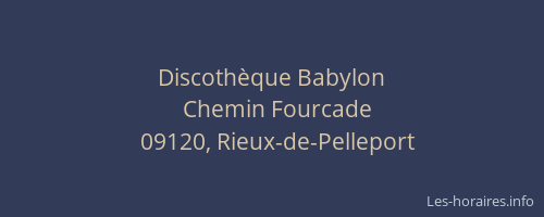 Discothèque Babylon