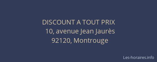 DISCOUNT A TOUT PRIX
