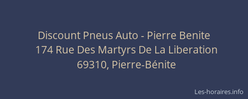 Discount Pneus Auto - Pierre Benite