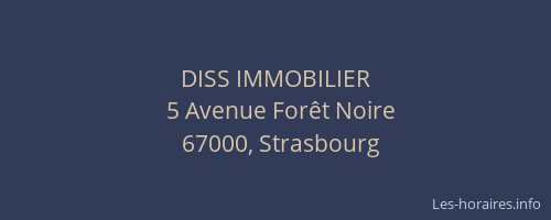 DISS IMMOBILIER
