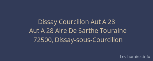 Dissay Courcillon Aut A 28