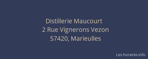 Distillerie Maucourt