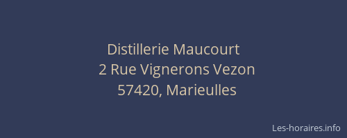 Distillerie Maucourt