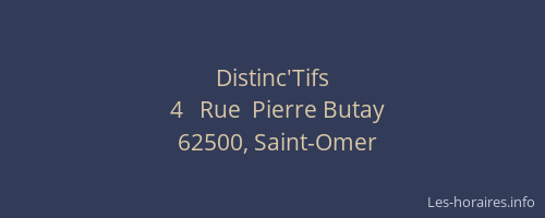 Distinc'Tifs