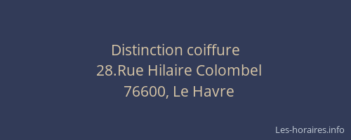 Distinction coiffure