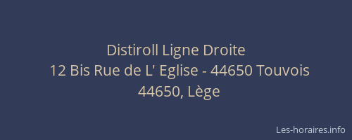 Distiroll Ligne Droite