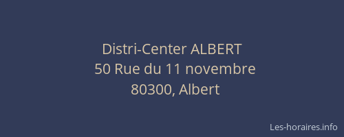 Distri-Center ALBERT