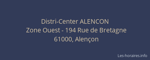 Distri-Center ALENCON