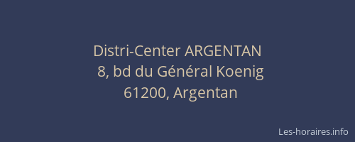 Distri-Center ARGENTAN