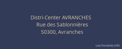 Distri-Center AVRANCHES