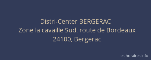 Distri-Center BERGERAC