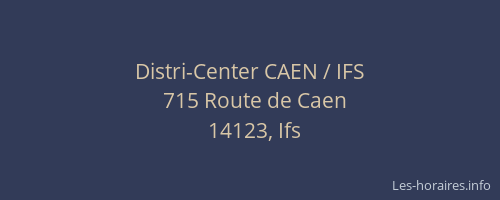 Distri-Center CAEN / IFS