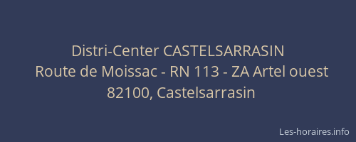 Distri-Center CASTELSARRASIN