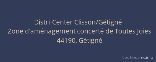 Distri-Center Clisson/Gétigné