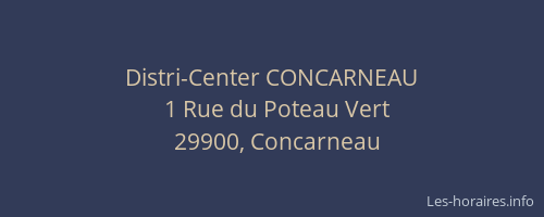 Distri-Center CONCARNEAU