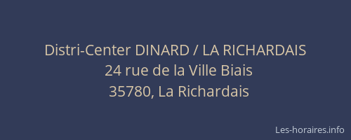 Distri-Center DINARD / LA RICHARDAIS