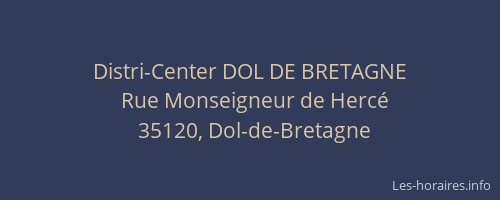 Distri-Center DOL DE BRETAGNE