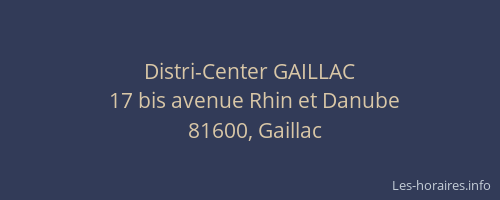 Distri-Center GAILLAC
