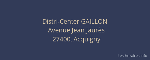 Distri-Center GAILLON
