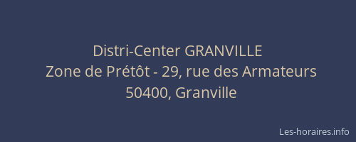 Distri-Center GRANVILLE