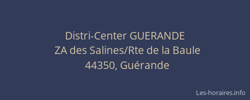 Distri-Center GUERANDE