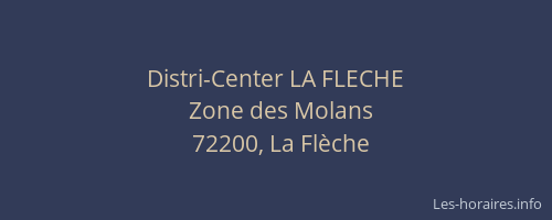 Distri-Center LA FLECHE