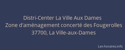 Distri-Center La Ville Aux Dames
