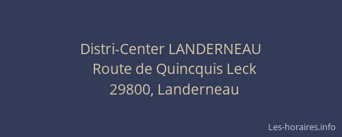 Distri-Center LANDERNEAU