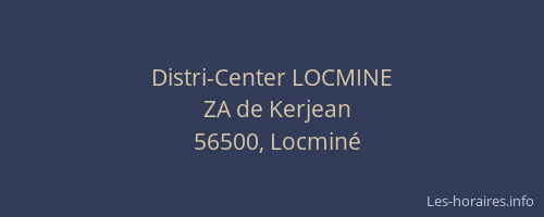 Distri-Center LOCMINE