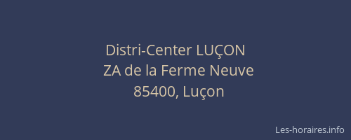 Distri-Center LUÇON