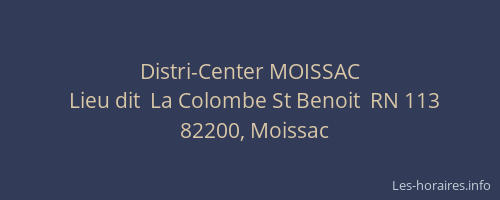 Distri-Center MOISSAC