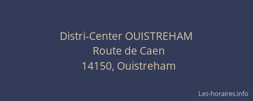 Distri-Center OUISTREHAM