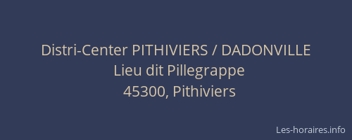 Distri-Center PITHIVIERS / DADONVILLE