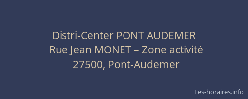 Distri-Center PONT AUDEMER