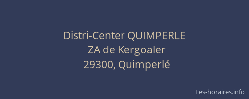 Distri-Center QUIMPERLE