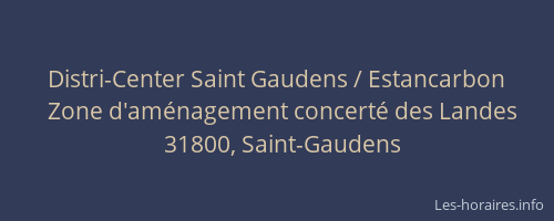 Distri-Center Saint Gaudens / Estancarbon