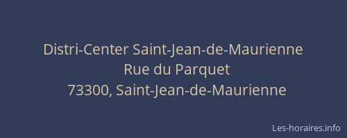 Distri-Center Saint-Jean-de-Maurienne