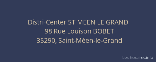 Distri-Center ST MEEN LE GRAND
