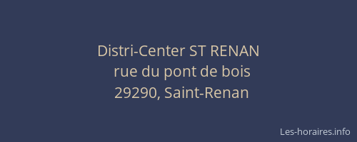 Distri-Center ST RENAN