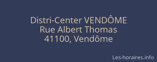 Distri-Center VENDÔME