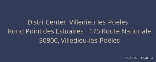 Distri-Center  Villedieu-les-Poeles