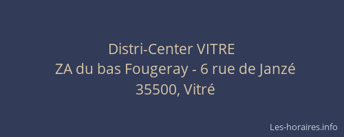 Distri-Center VITRE
