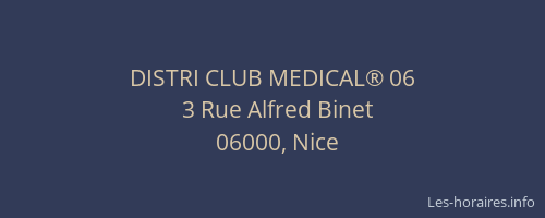 DISTRI CLUB MEDICAL® 06